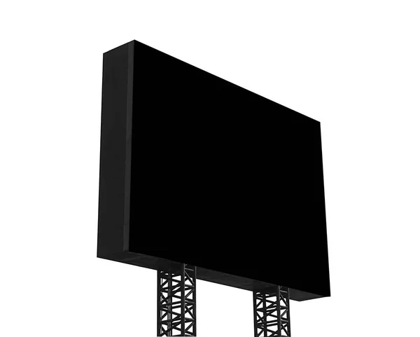 Пустой рекламный щит с черным пространственным фоном для рекламы. i — стоковое фото