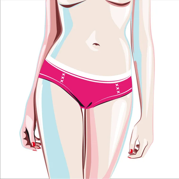 Woman's body — Stock Vector