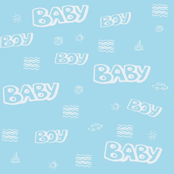 Gentle Baby Vector Graphics Baby Items — Stock Vector