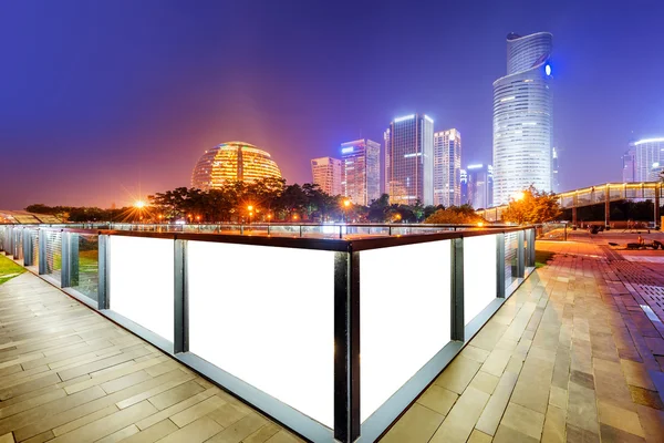 Vista noturna de Hangzhou, China — Fotografia de Stock