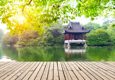 Hangzhou, Çin'in gece görünümü