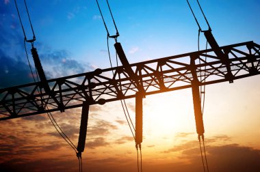 Trafo Merkezi Elektrik donatımı silüeti