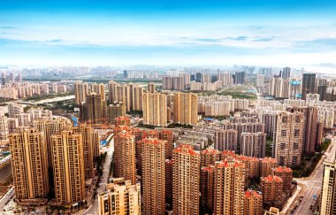 Şehrin kuş bakışı görüntüsü