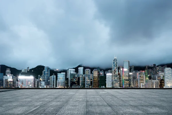 Hong Kong notte — Foto Stock