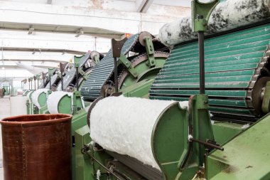 Taraklama makine tekstil fabrikası için