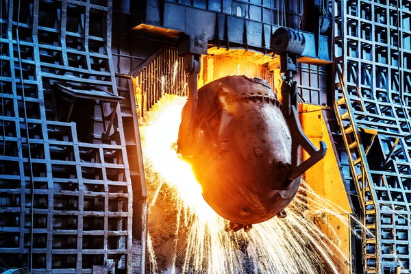 In the production of steel mills — Stock Photo, Image