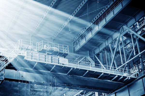 Steel mill production workshop