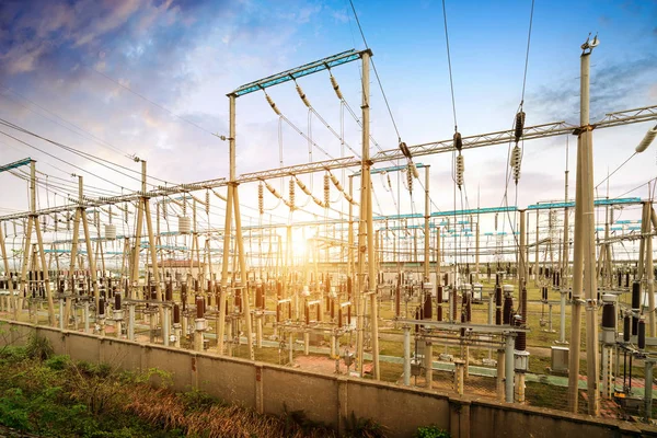 High voltage power substation — Stock Photo, Image