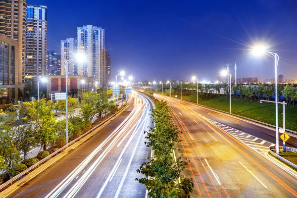 Snelweg nachtlampje — Stockfoto