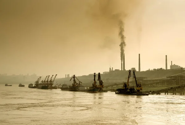 Obraz kompozycja zanieczyszczenia powietrza — Zdjęcie stockowe