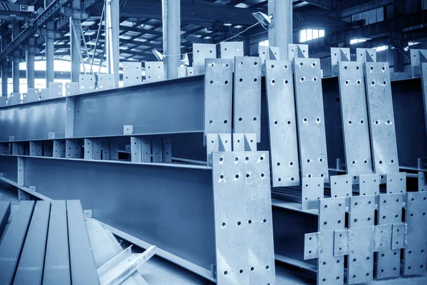 Large steel factory warehouse — Stock Photo, Image