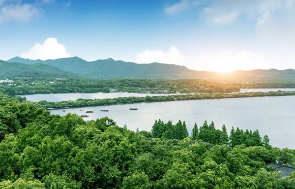 Hangzhou westliche Seenlandschaft — Stockfoto