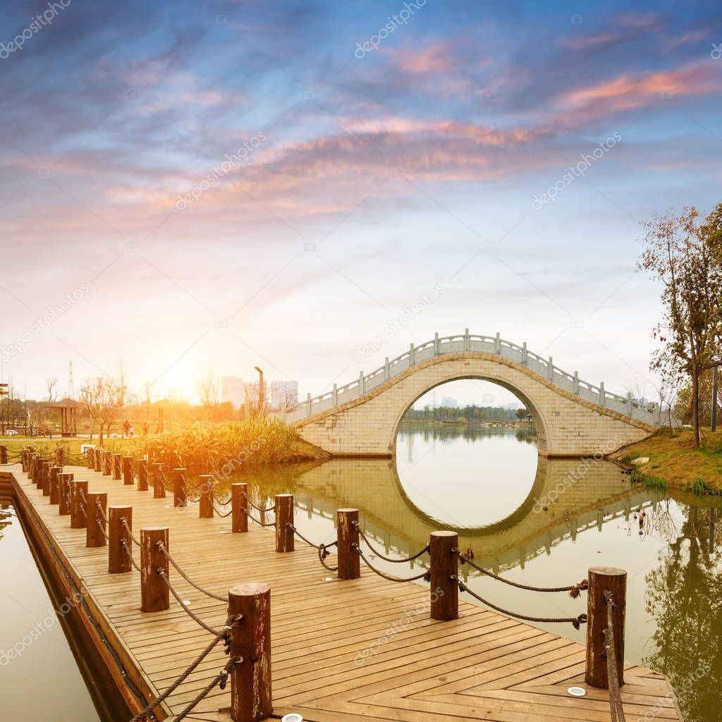 Chinese classical arch bridge