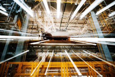 otomobil üretim hattı