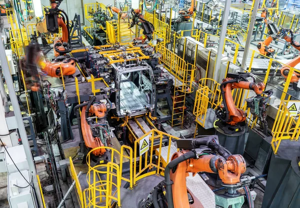 Linia do produkcji samochodów robota — Zdjęcie stockowe