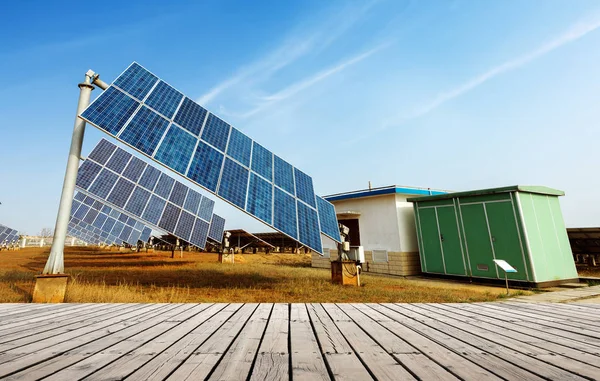 Características del panel solar —  Fotos de Stock