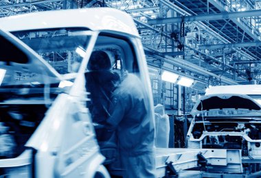 otomobil üretim hattı