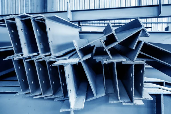 Fábrica de acero apilado acero — Foto de Stock
