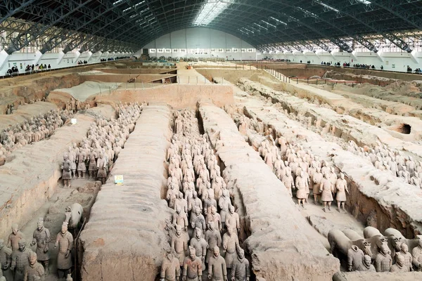 A terrakotta Warriors, Kína — Stock Fotó