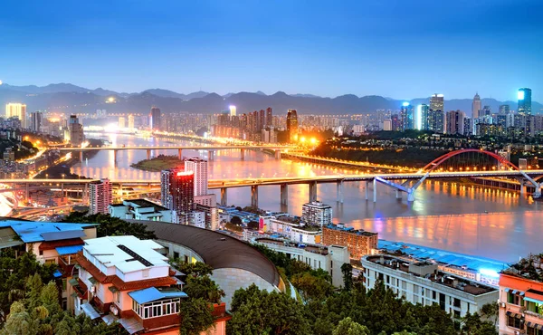 Chongqing scena notturna — Foto Stock