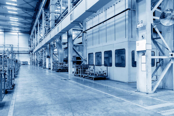 Automobile factory production workshop