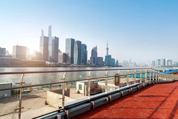 Skyline della città di Shanghai — Foto Stock