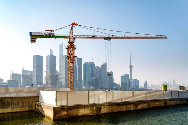 Shanghai Pudong construction site — Stock Photo, Image