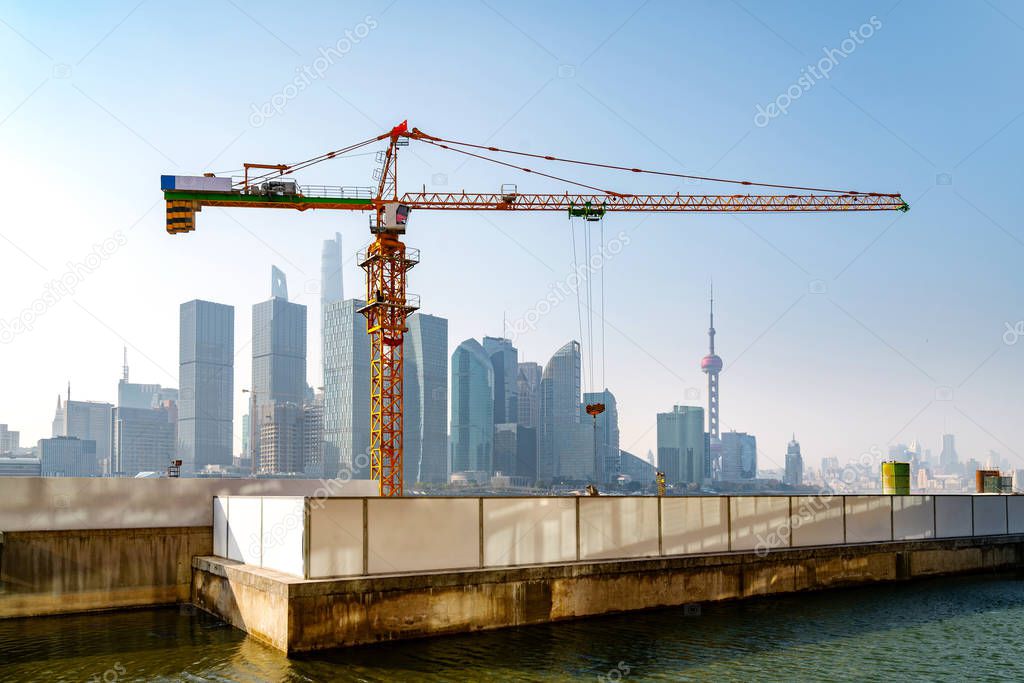 Shanghai Pudong construction site