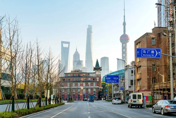 Shanghai stad landschap — Stockfoto