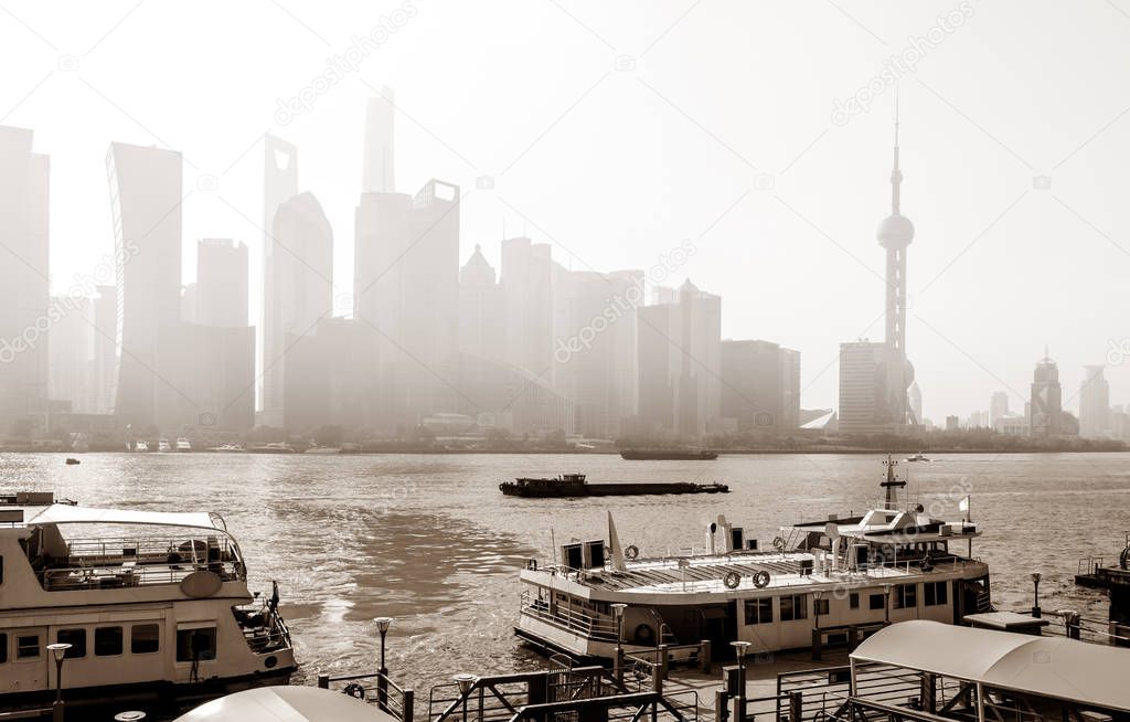 Shanghai city skyline