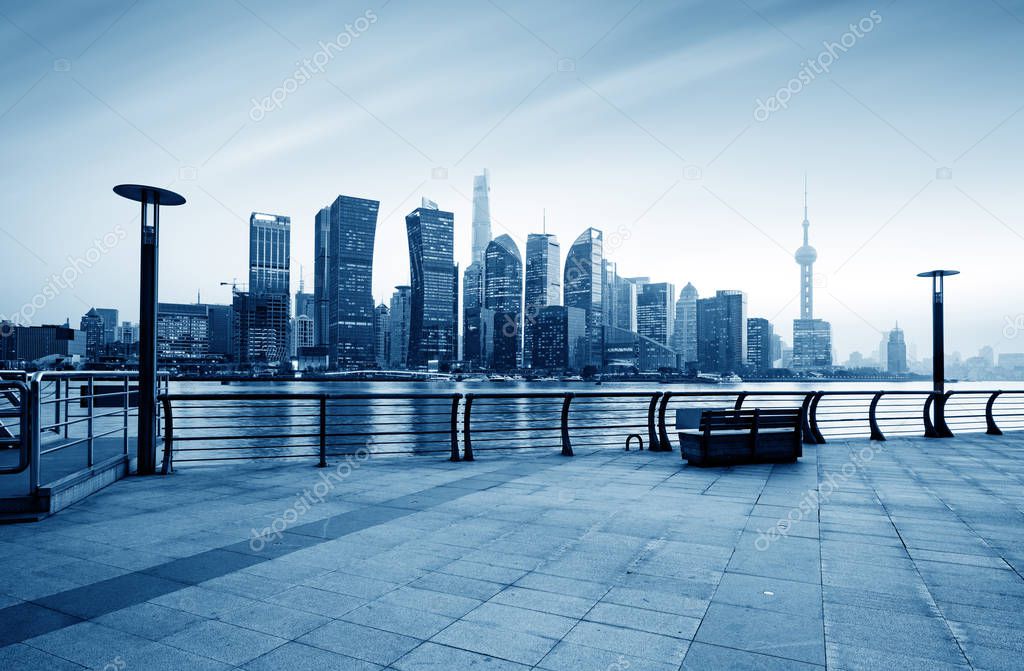 Shanghai city skyline