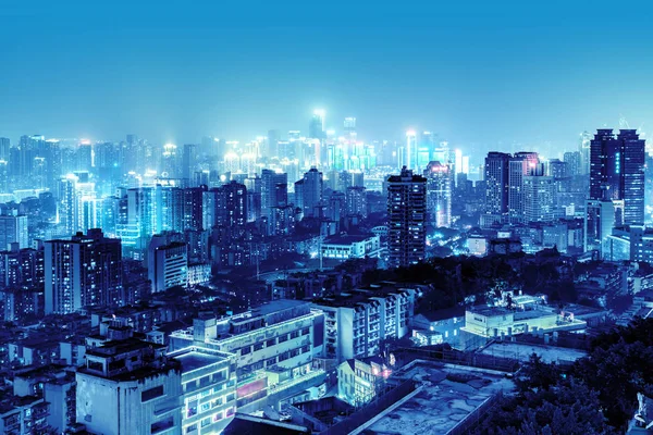 Ночная сцена в Чунцине — стоковое фото