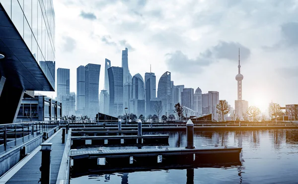 Ciudad de Shanghai Skyline — Foto de Stock