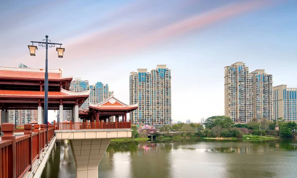 Ponte estilo tradicional chinês — Fotografia de Stock