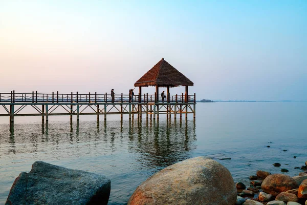 Holzbockbrücke — Stockfoto