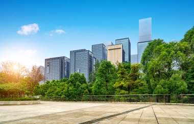 Chongqing'ın modern binalar