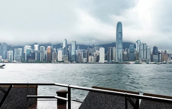 Hong 홍콩 빅토리아 항구 — 스톡 사진