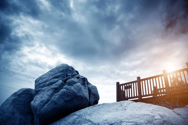 Seaside houten plank — Stockfoto