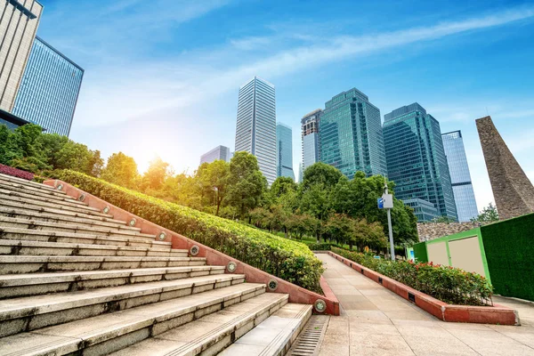 城市广场地砖 — 图库照片