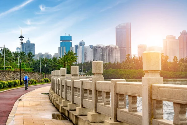 Arranha-céus em Hainan Island, China — Fotografia de Stock