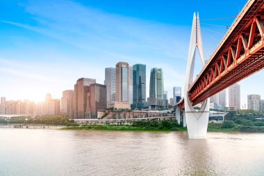 Chongqing şehri ve gökdelenleri