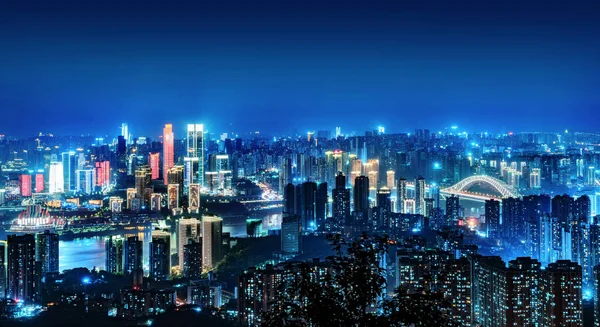 China Chongqing Stadtbeleuchtung — Stockfoto