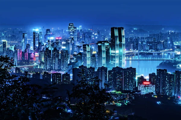 Chongqing-nachtbeeld — Stockfoto