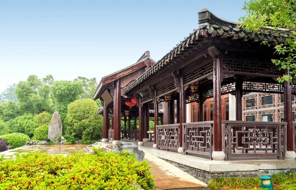 Pátio clássico, Yangzhou, China . — Fotografia de Stock
