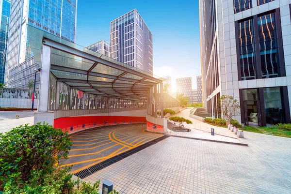 Underground parking entrance — Stock Photo, Image