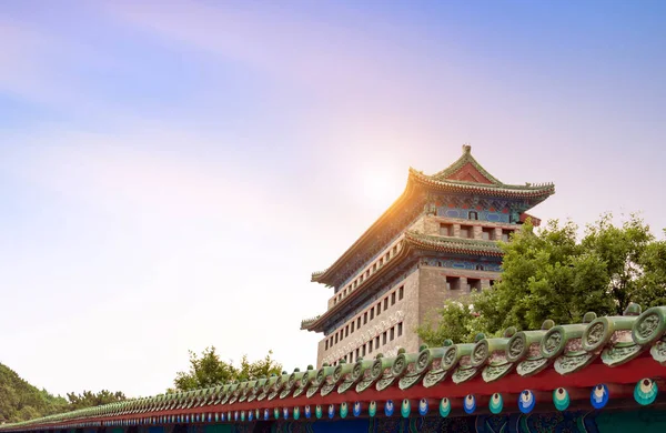 첸먼 스트리트의 고대 건물, 베이징 — 스톡 사진