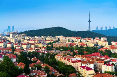 Qingdao, Çin'deki Alman tarzı tarihi binalar.