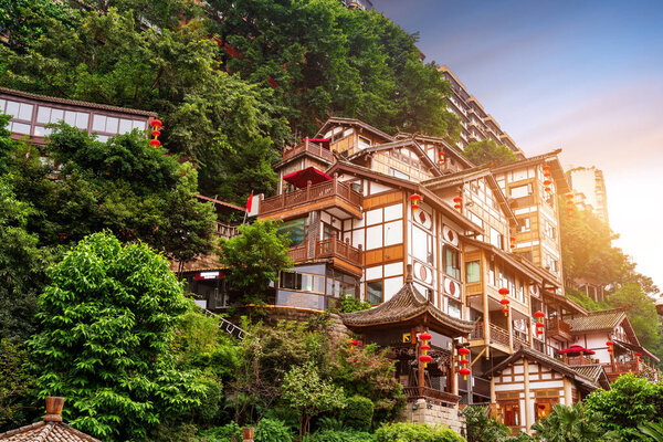 Древнее здание Чунцина Хунъядуна
