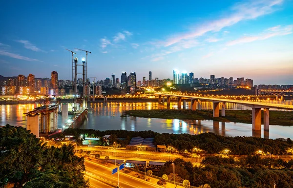 Chiny Chongqing City Lights — Zdjęcie stockowe