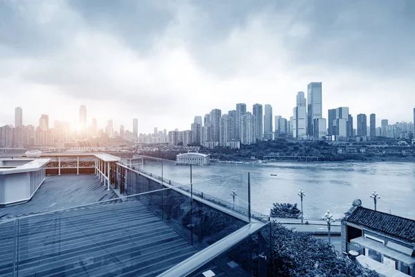 Chongqing Stadtbild und Wolkenkratzer — Stockfoto